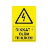 IS-Tİ2 Tehlike Etiketi 14x10cm (Yüksek Voltaj)