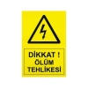 IS-Tİ3 Tehlike Etiketi 10x7cm (Yüksek Voltaj)