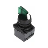 ISP-AK133B5 24V Yeşil Işıklı Mandal Buton 1-0-2