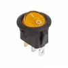 KCD1 Siyah Sarı Işıklı On/Off Anahtar 3 Pin