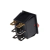 KCD4 İkili Işıklı ON-OFF Switch Kırmızı Yeşil 6 Pin