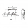 KW4A Micro Switch 3-Pin
