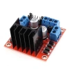 L298N Voltaj Regulatörlü Çift Motor Sürücü Kartı (Kırmızı Pcb)