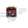 L298N Voltaj Regulatörlü Çift Motor Sürücü Kartı (Kırmızı Pcb)