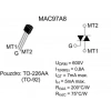 MAC97A8 - TO92 0.6A 600V Triyak