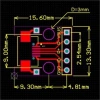 MICRO USB Dip B Tipi Dişi Konnektör Kartı
