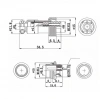 Mike Konnektör 2-Pin 12mm - Dişi