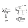MSS-23D18 2P3T 3 Konumlu 8 Pin Sürgülü Slide Switch