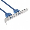 PCI Arka Panel Braketi - 2X Tekli USB Uyumlu