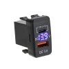 PD Type-C + QC3.0 Araç Şarj Soketi - Voltaj Göstergeli