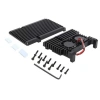 Raspberry Pi 4 Alüminyum Soğutucu Kasa - Çift Fanlı