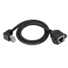 RJ45 Aşağı Açılı Panel Tipi Ethernet Uzatma Kablosu - 50cm