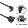 RJ45 Aşağı Açılı Panel Tipi Ethernet Uzatma Kablosu - 50cm