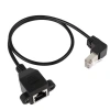 RJ45 Yukarı Açılı Panel Tipi Ethernet Uzatma Kablosu - 50cm