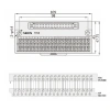 T058 24V 1A 40-Bit Giriş Ray Tipi Universal PLC Terminal Blok