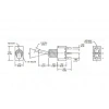 T80-T ON-ON 3-Pin Yaylı Toggle Switch