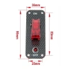 Tekli ON-OFF Toggle Switch Panel - Kırmızı