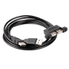 USB 2.0 2X Erkek-2X Dişi Panel Tipi Uzatma Kablosu - 50cm