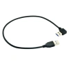USB 3.0 Erkek-Erkek Sağ Açılı Data ve Şarj Kablosu - 50cm