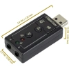 USB 7.1 Kanal Kulaklık + Mikrofon Ses Kartı