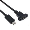 USB Type-C 2.0 Erkek-Dişi Panel Montaj Uzatma Kablosu - 30cm