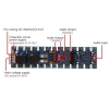 V242 1200W+1200W Çift Kanal Stereo Amfi Devresi