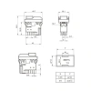 ZCD-01 4-Pin Panel Tipi Elektromanyetik Switch