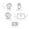 ZCD-03B 6-Pin Elektromanyetik Switch