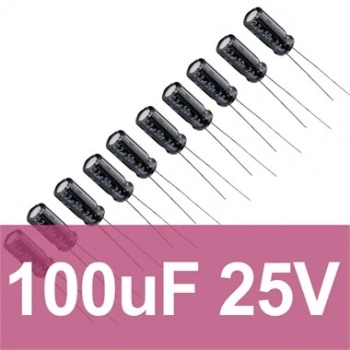 100uF 25V Elektrolitik Kondansatör