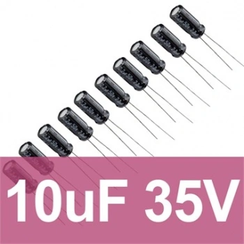 10uF 35V Elektrolitik Kondansatör