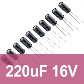 220uF 16V Elektrolitik Kondansatör