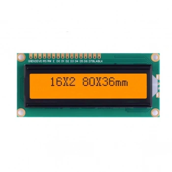 2X16 Lcd Display Sol Üst Turuncu - SMR1602A