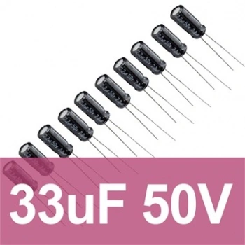 33uF 50V Elektrolitik Kondansatör