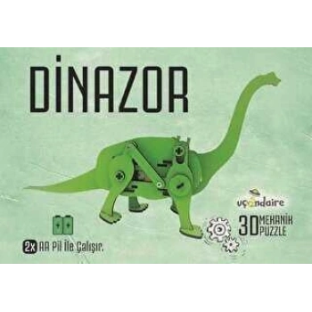 3d Mekanik Puzzle Eğitici Oyuncak Dinazor