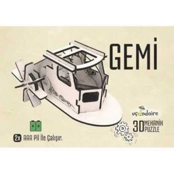 3d Mekanik Puzzle Eğitici Oyuncak Gemi
