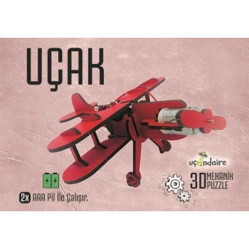 3d Mekanik Puzzle Eğitici Oyuncak Uçak