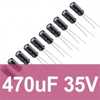 470uF 35V Elektrolitik Kondansatör