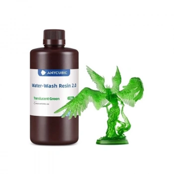Anycubic Water Wash Resin 2.0 Yarı Şeffaf Yeşil (Translucent Green)