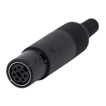 7 Pin Dişi Mini DIN Konnektör