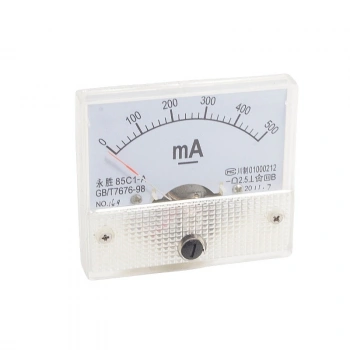 85C1 DC 0-500mA Analog Panel Tip Ampermetre