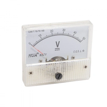 85C1 DC 0-50V Analog Panel Tip Voltmetre