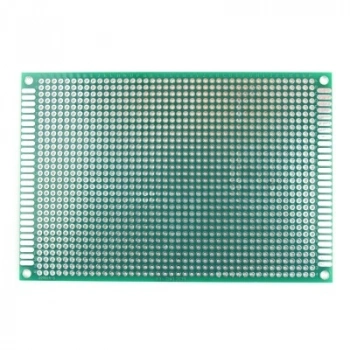 8x12cm Çift Yüzlü Delikli Pertinaks Levha PCB