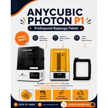 Anycubic Photon P1 Profesyonel Başlangıç Paketi