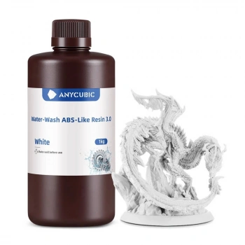 Anycubic Water-Wash ABS-Like Resin 3.0-White