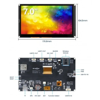 CrowPanel Advance 7 ESP32-S3 HMI Dokunmatik Ekran(800x480)