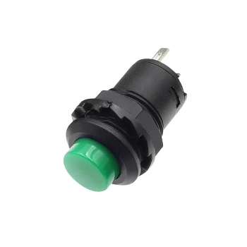 DS-428 12mm Anahtarlı Push Buton - Yeşil