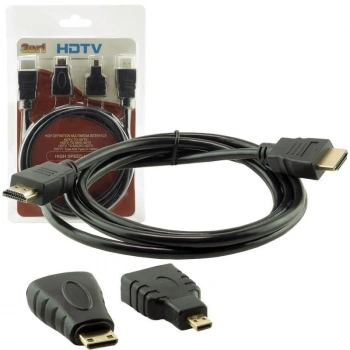HDMI 3lü Kablo Seti (MICRO HDMI HDMI*MİNİ HDMI HDMI)