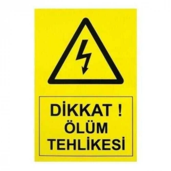 IS-Tİ1 21*14 cm Tehlike Etiketi
