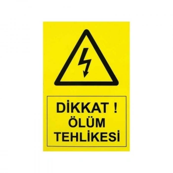 IS-Tİ3 Tehlike Etiketi 10x7cm (Yüksek Voltaj)