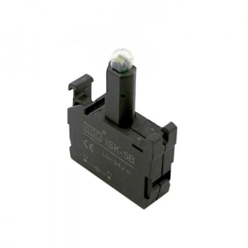 ISK-5B 24V Buton Işık Kontağı - Sarı